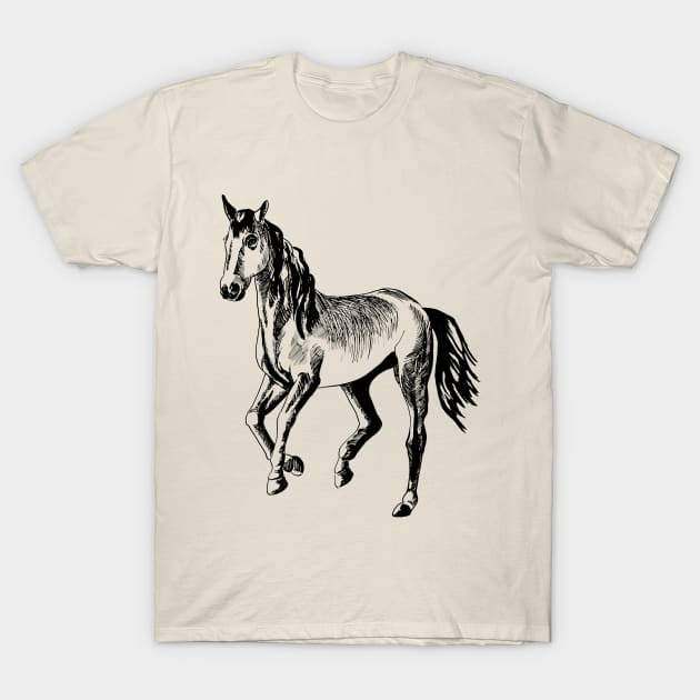 running horse T-Shirt by VicaVeresk